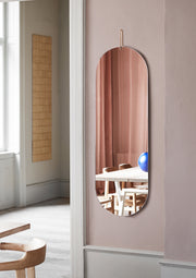 Miroir mural en laiton 133 cm Tall Wall - Moebe