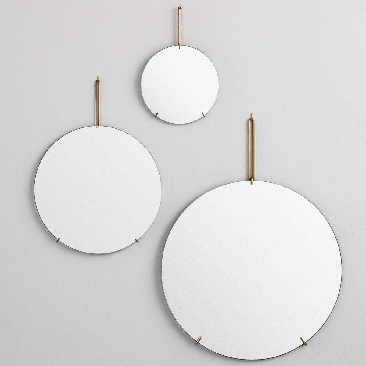 Miroir mural en laiton 70cm - Moebe - The Cool Republic