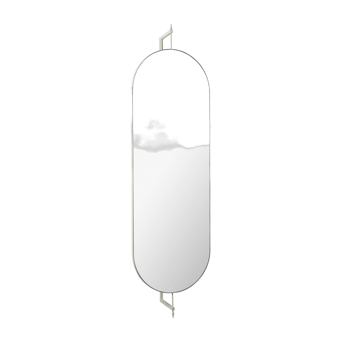 Miroir mural grande taille en acier beige - Kristina Dam Studio - The Cool Republic