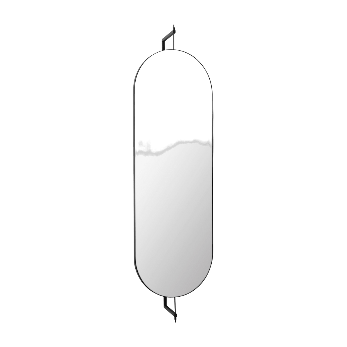 Miroir mural grande taille en acier noir - Kristina Dam Studio - The Cool Republic