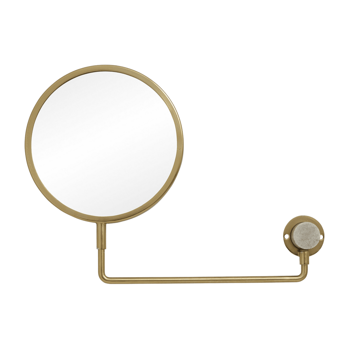 Tesia gold metal magnifying wall mirror - Nordal - The Cool Republic