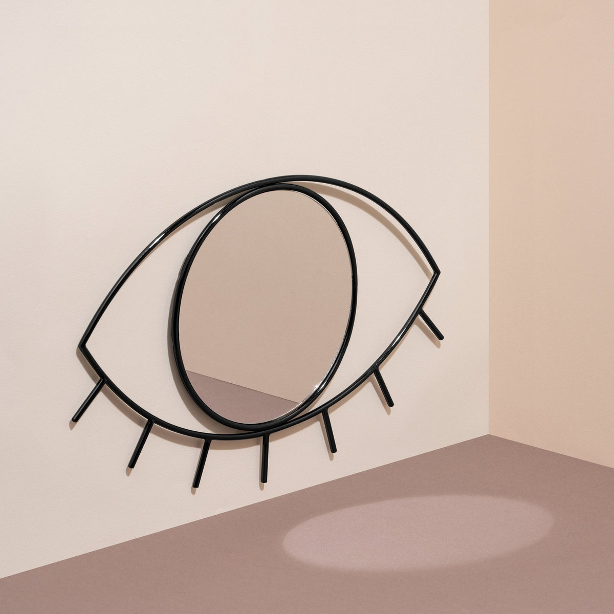 Miroir mural noir M Cyclope - Doiy - The Cool Republic