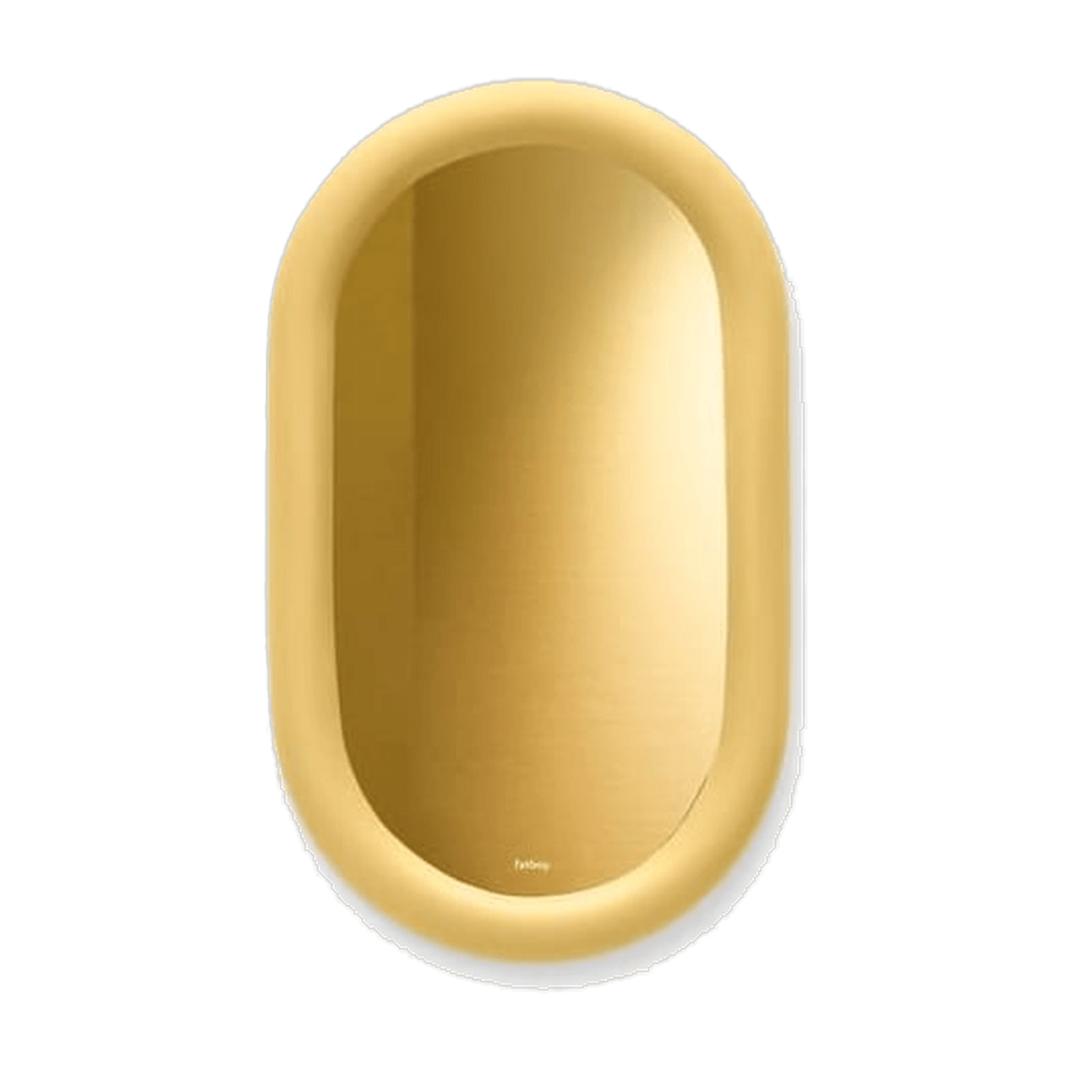 Miroir mural ovale en mousse souple jaune 35cm Mirage Loop - Fatboy - The Cool Republic