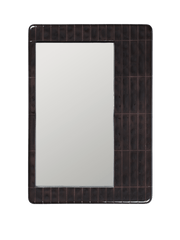 Miroir mural rectangulaire en béton fibre de verre marron foncé 59 x 4 x 85 cm Tiling - Ferm Living - The Cool Republic