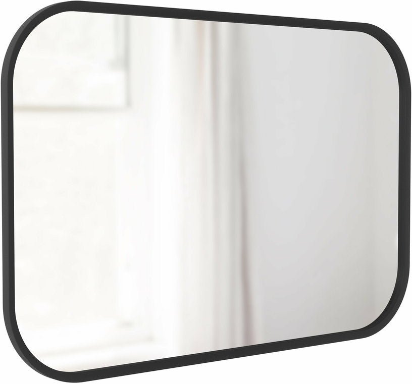 Miroir mural rectangulaire en bois MDF noir Hub - Umbra - The Cool Republic