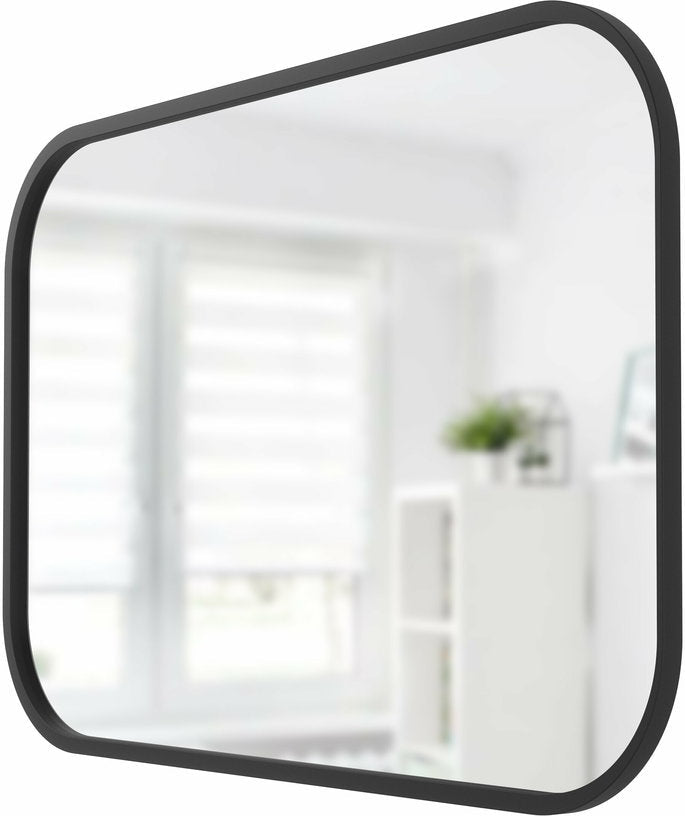 Miroir mural rectangulaire en bois MDF noir Hub - Umbra - The Cool Republic