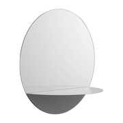 Miroir mural rond gris Horizon 34 cm Grey - Normann Copenhagen - The Cool Republic