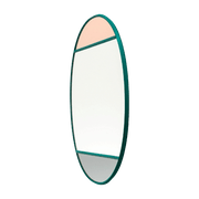 Miroir oval cadre vert 60x50 cm Vitrail - Magis - The Cool Republic