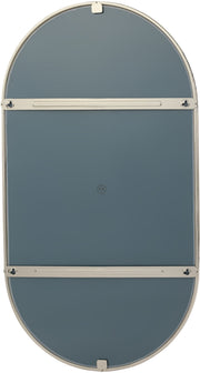 Miroir ovale anthracite en verre et acier 60x2x100cm Angui - AYTM