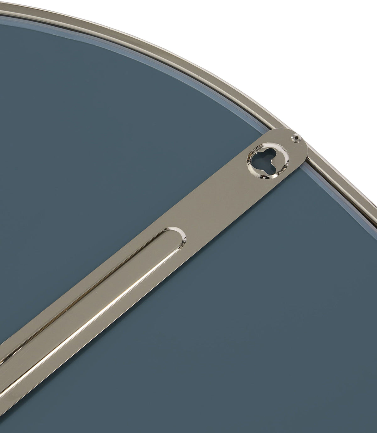Miroir ovale anthracite en verre et acier 60x2x100cm Angui - AYTM