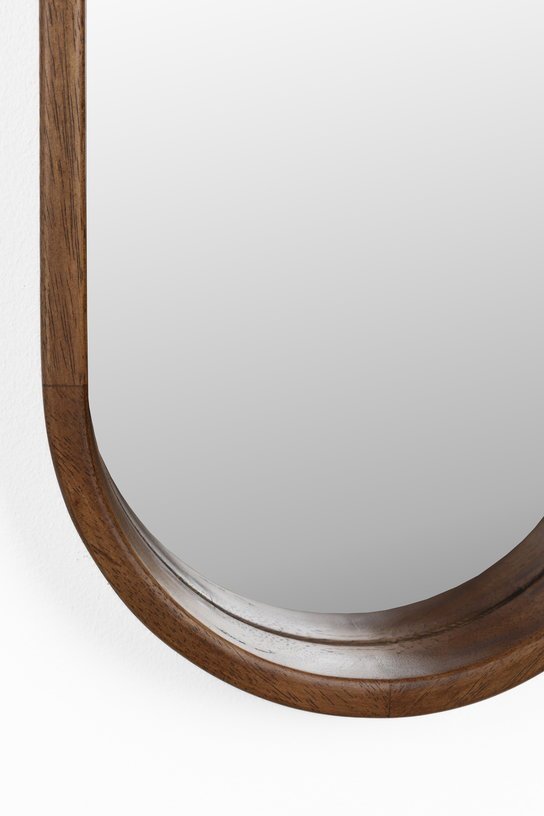 Miroir ovale en bois d’hévéa 120x24cm Sorella - The Cool Republic - The Cool Republic