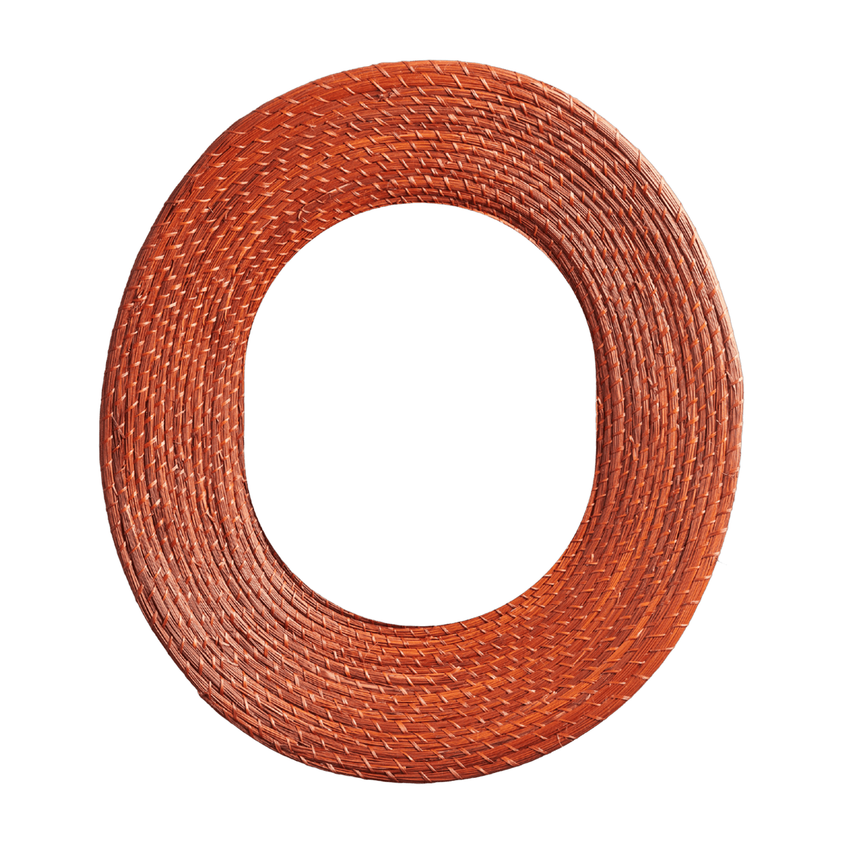 Miroir ovale en palmier rouge Killa - Ames - The Cool Republic