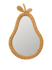 Miroir poire en rotin tressé naturel 40 x 3 x 64 cm Pear - Ferm Living - The Cool Republic