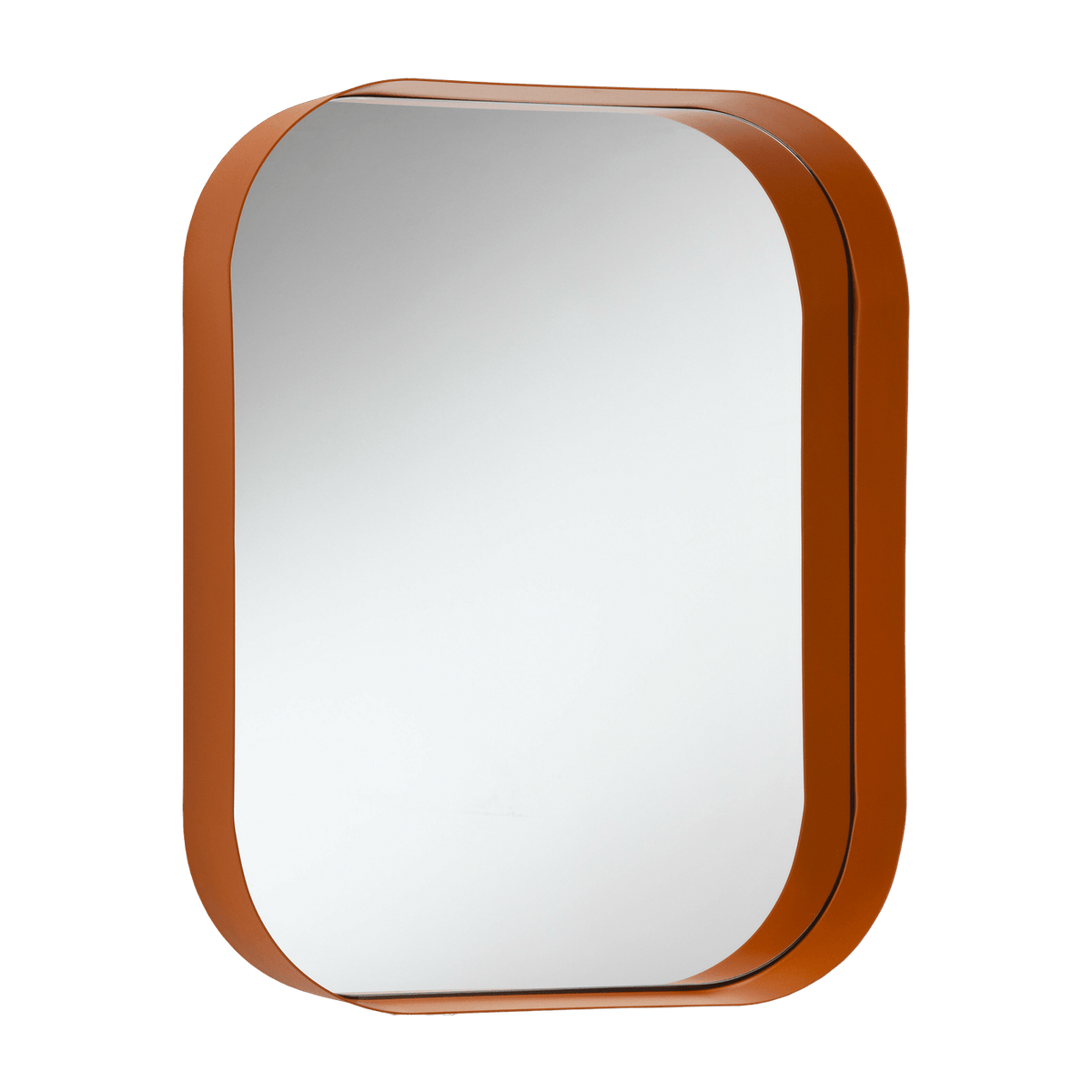 Miroir rectangulaire avec étagère rouille Diletta - Meme Design - The Cool Republic