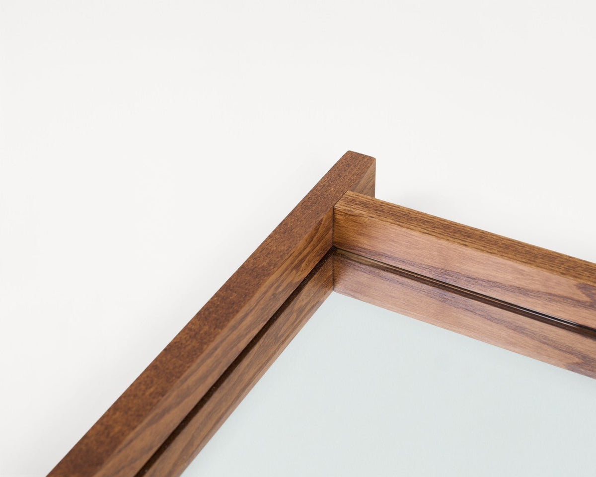 Miroir rectangulaire en bois de frêne miel 45,8 x 4,8 x 71,2 cm Symmetry - Frama - The Cool Republic