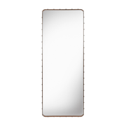 Miroir rectangulaire en cuir marron à suspendre 70x180 cm Adnet - Gubi - The Cool Republic