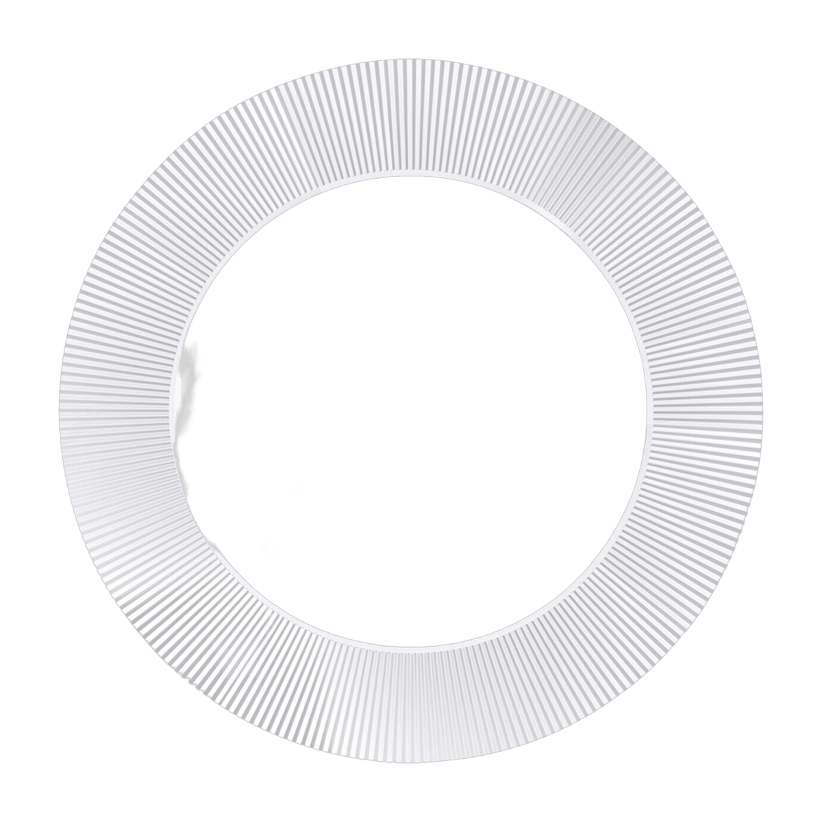 Miroir rond avec éclairage en métal blanc 78 cm Saints - Kartell - The Cool Republic