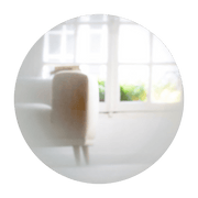 Miroir rond blanc Fading - Eno Studio - The Cool Republic