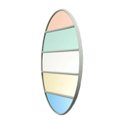 Miroir rond cadre gris 50 cm Vitrail - Magis - The Cool Republic