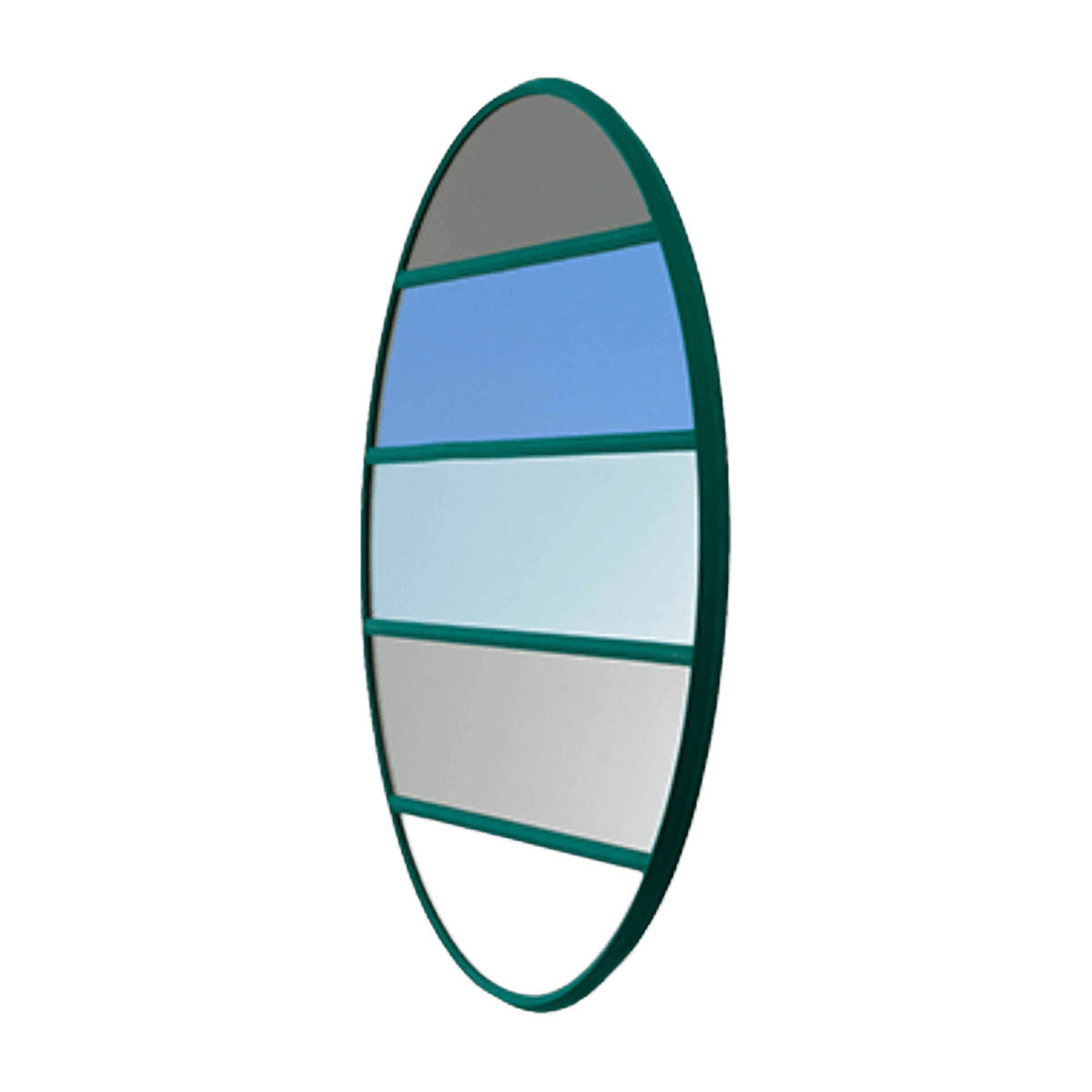 Miroir rond cadre vert 50 cm Vitrail - Magis - The Cool Republic