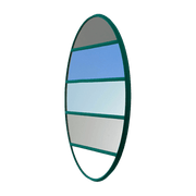 Miroir rond cadre vert 50 cm Vitrail - Magis - The Cool Republic