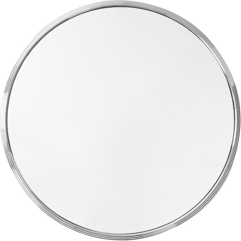 Miroir rond en acier chrome 66cm Sillon SH5 - &tradition - The Cool Republic