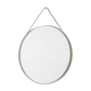 Miroir rond en acier gris clair 70 cm Strap - Hay - The Cool Republic