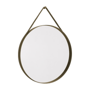 Miroir rond en acier marron clair 70 cm Strap - Hay - The Cool Republic