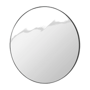 Miroir rond en bois noir 110 cm Complete - Broste Copenhagen - The Cool Republic