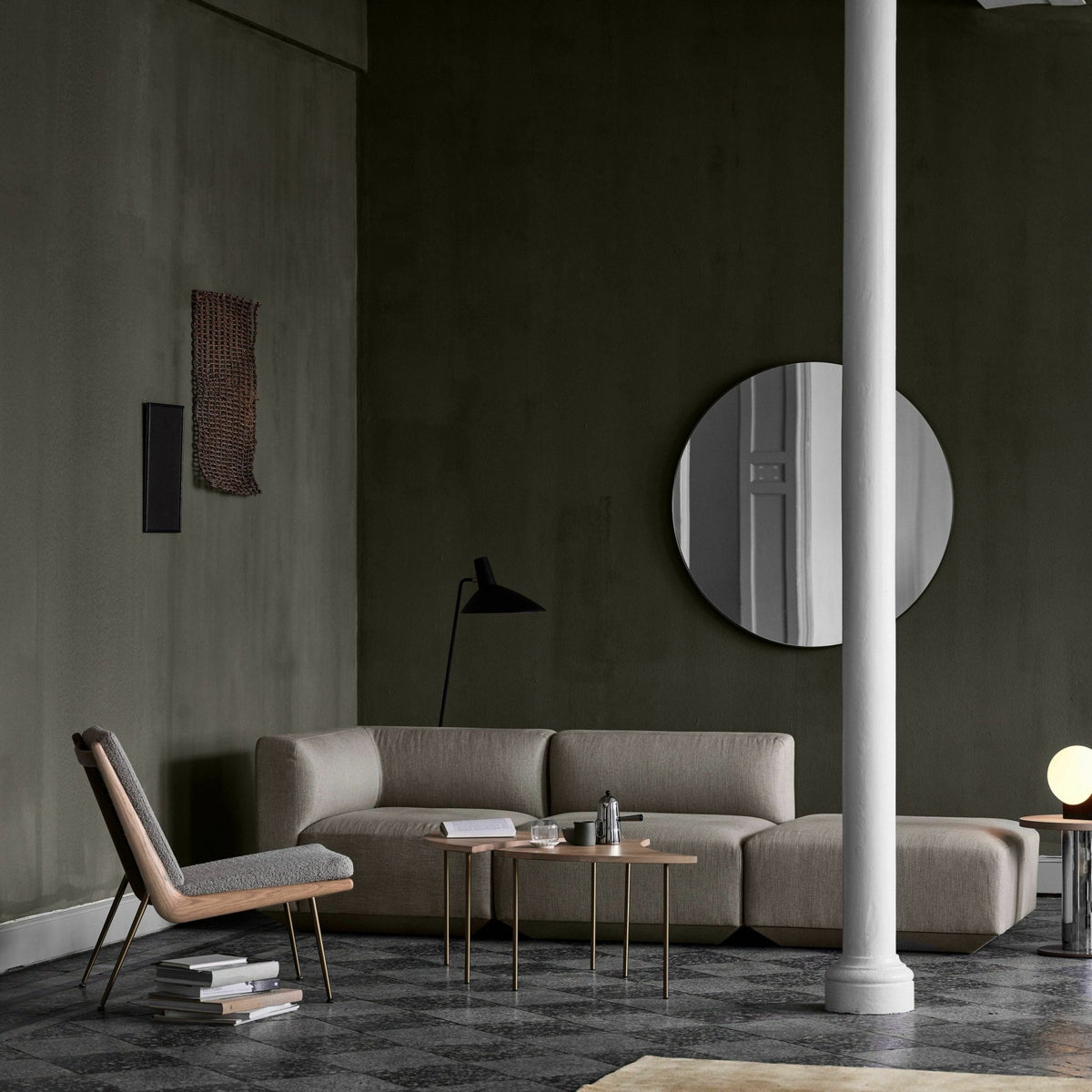 Miroir rond en bronze Ø115cm Amore SC49 - &tradition - The Cool Republic