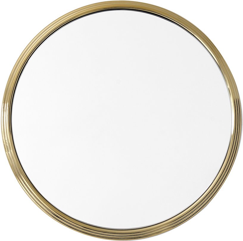 Miroir rond en laiton 46cm Sillon SH4 - &tradition - The Cool Republic