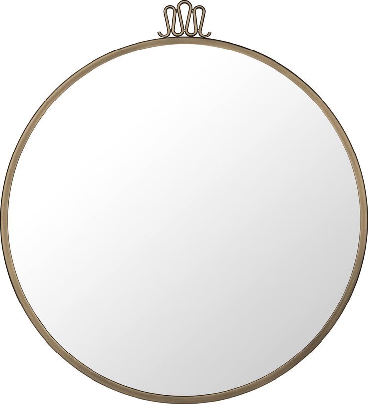 Miroir rond en laiton 60 cm Randaccio - Gubi - The Cool Republic