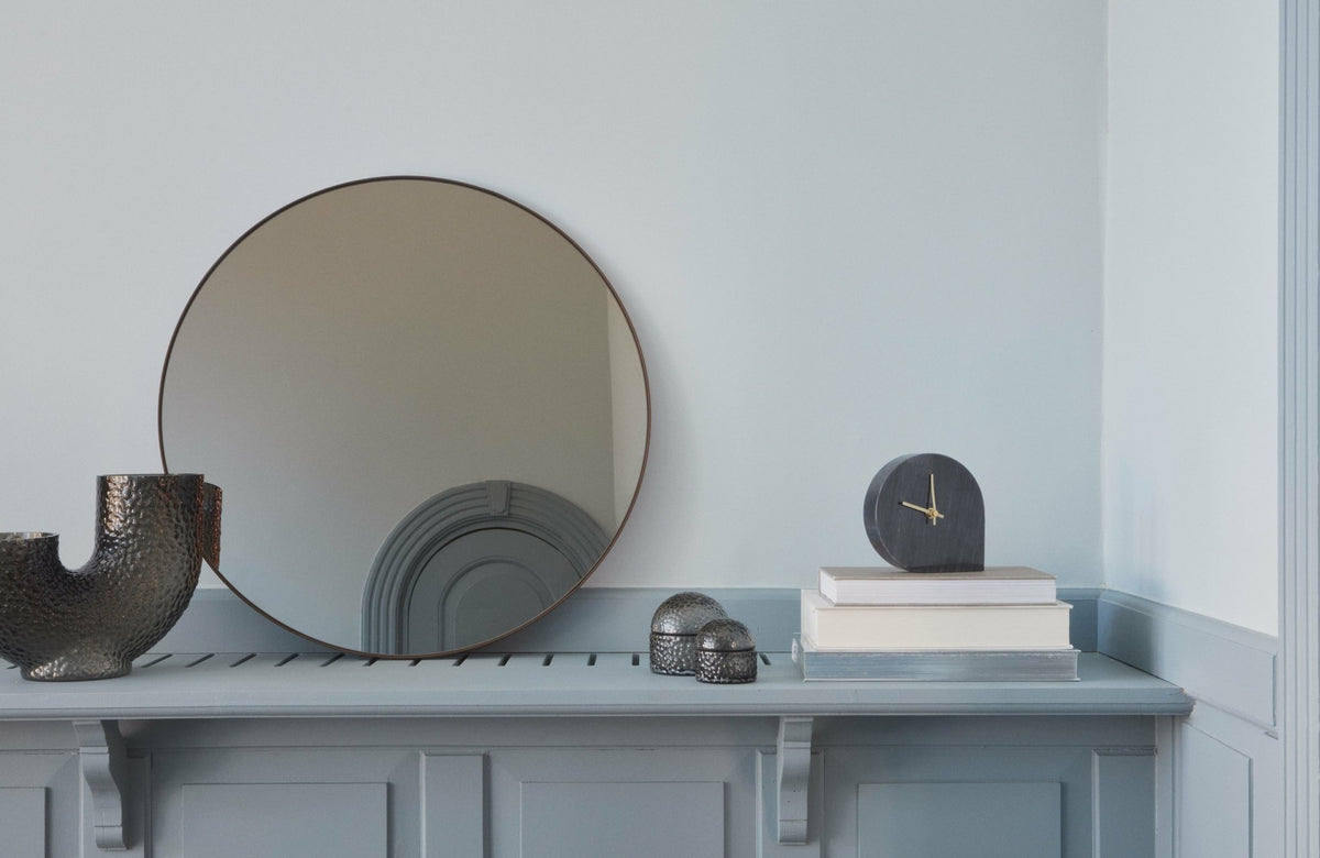 Miroir rond taupe 90 cm Circum - AYTM - The Cool Republic