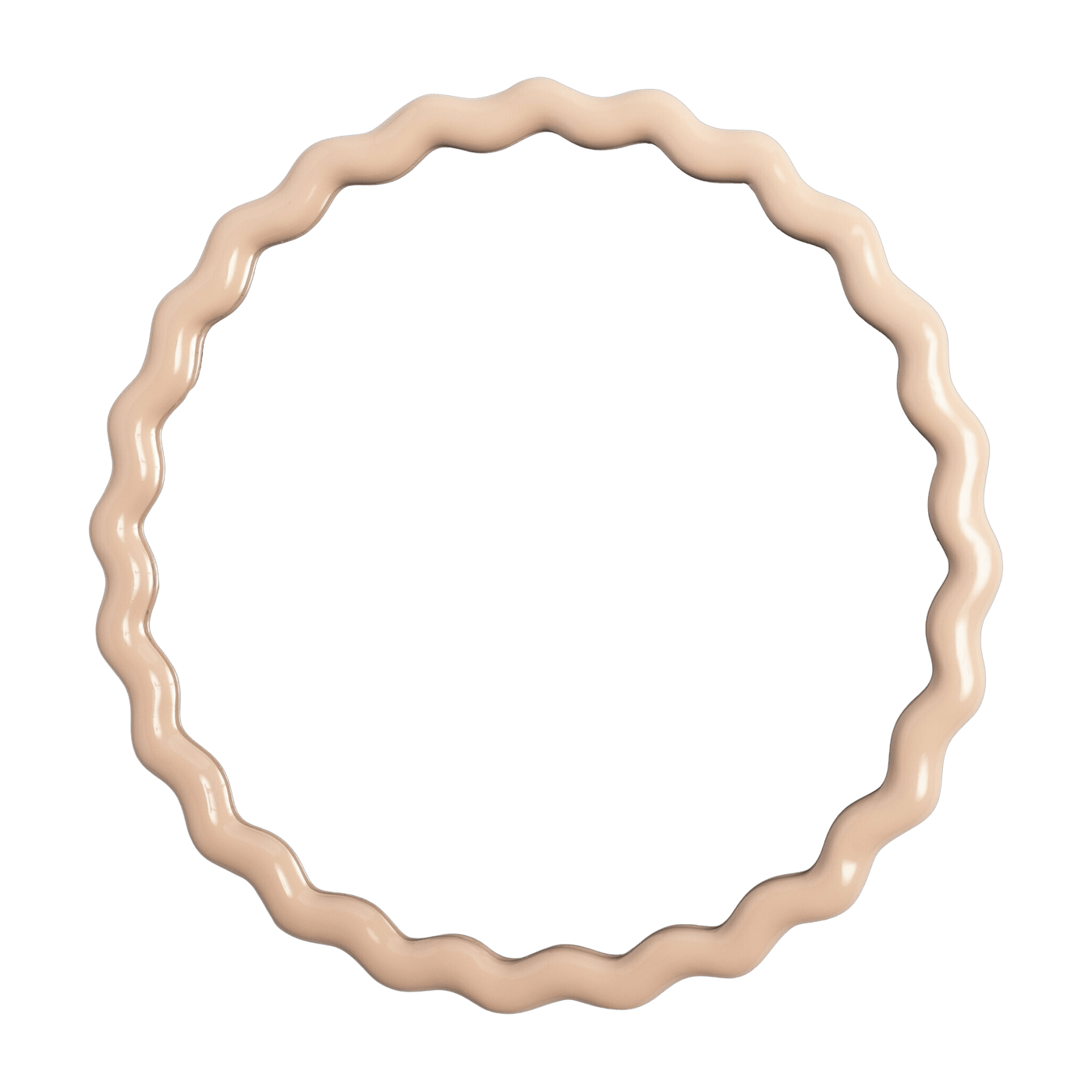 Miroir rond zigzag rose - &Klevering - The Cool Republic