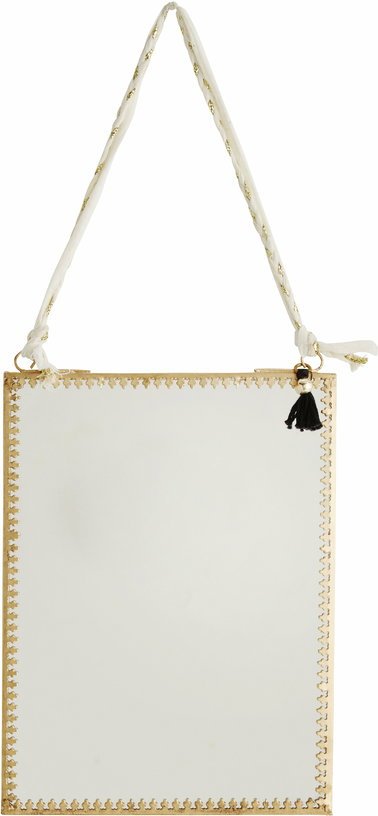 Miroir suspendu 15x20 doré - Madam Stoltz - The Cool Republic