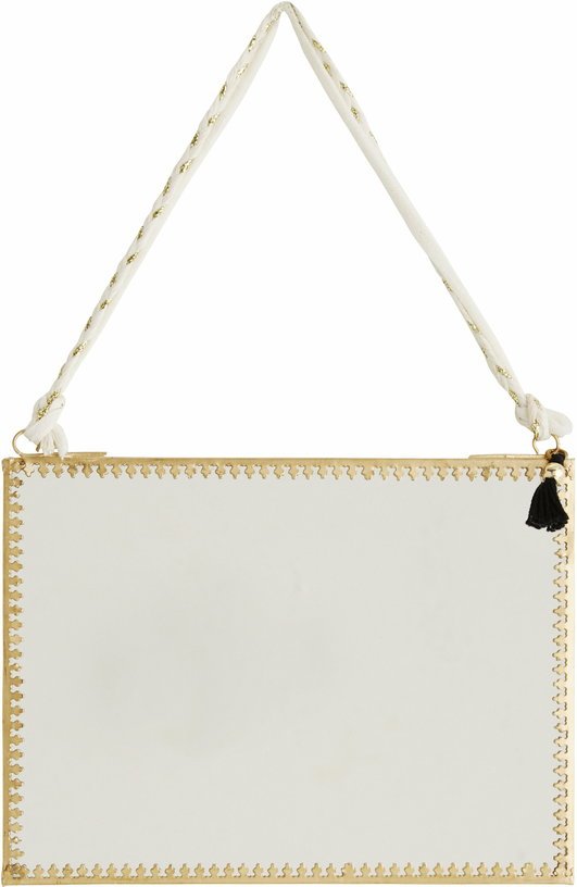 Miroir suspendu 20x15 cm doré - Madam Stoltz - The Cool Republic