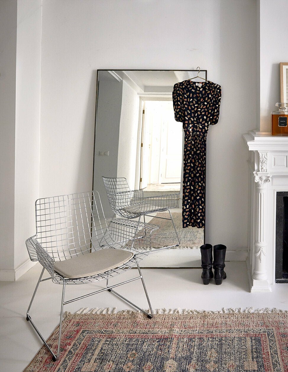 Miroir vieilli en bois noir - HKliving - The Cool Republic