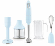 Mixeur plongeant et ses accessoires bleu azur Années 50 - Smeg - The Cool Republic