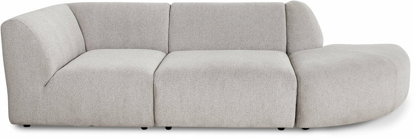Module 1 place en bouclé taupe Jax - Hkliving - The Cool Republic