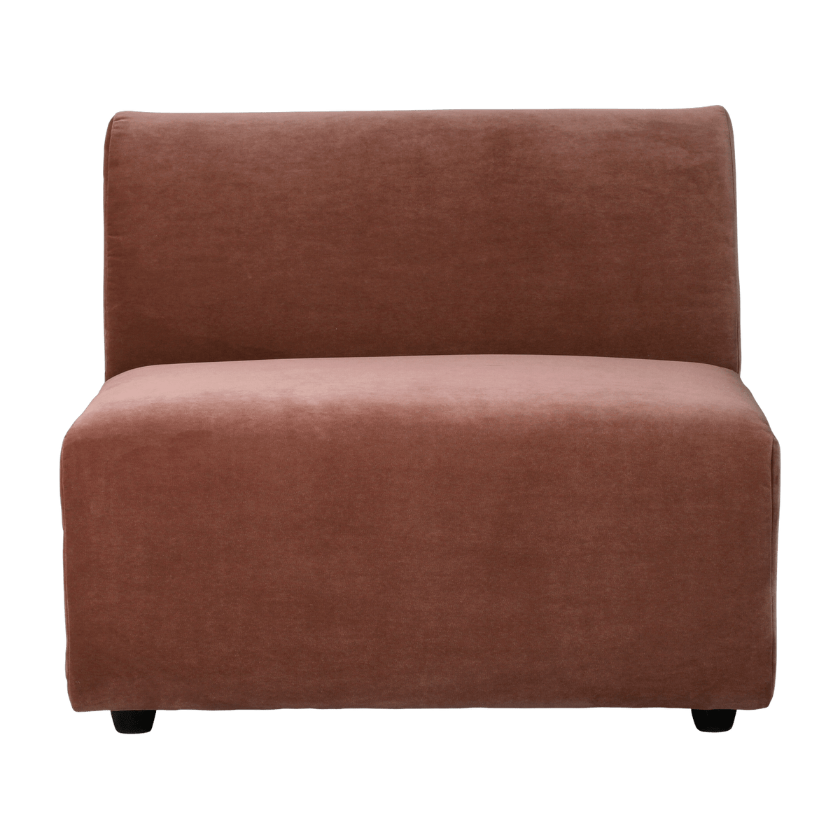 1-seater module in brick velvet Jax - Hkliving - The Cool Republic
