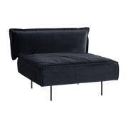 Module 1 place lounge anthracite Velvet - HANDVÄRK - The Cool Republic
