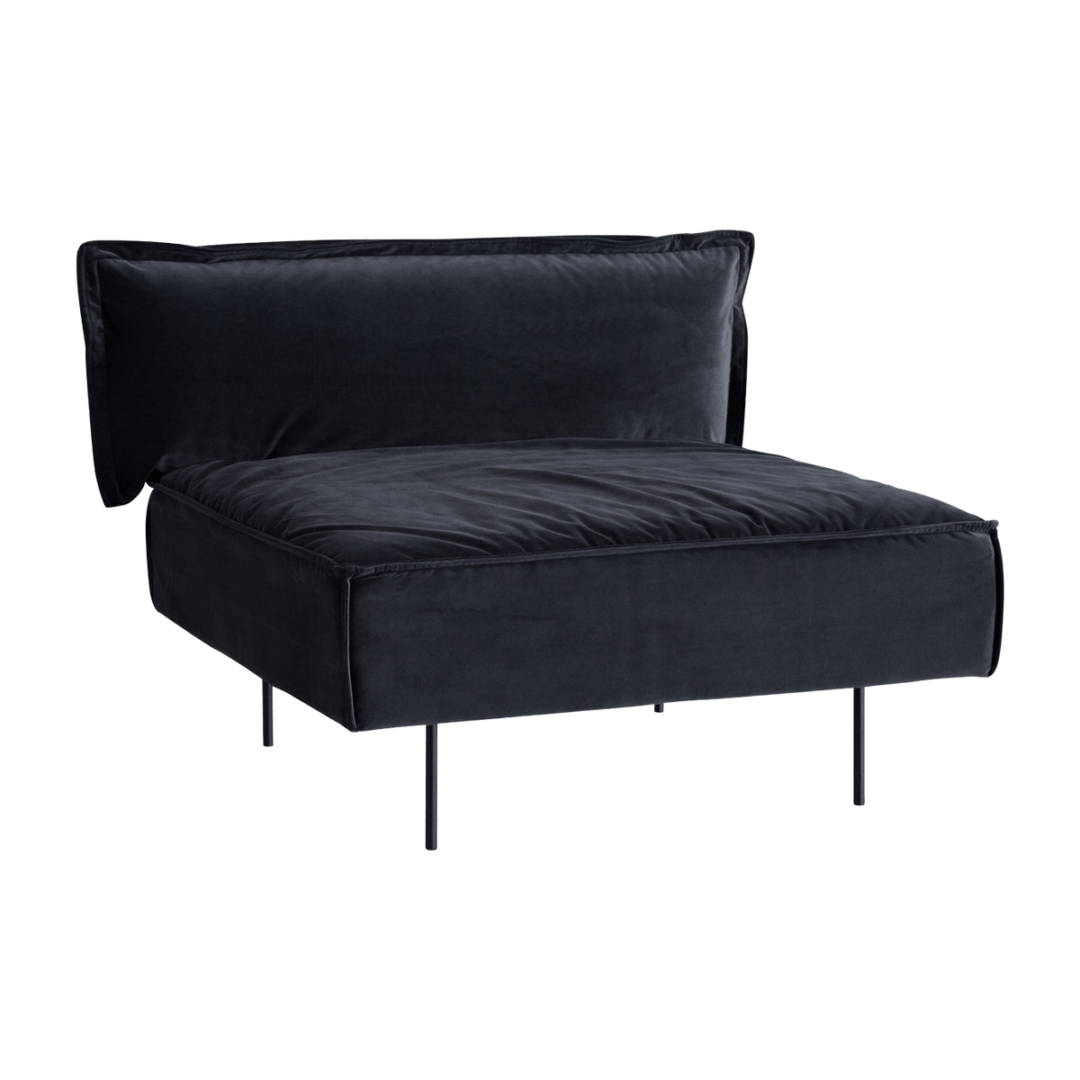 Module 1 place lounge anthracite Velvet - HANDVÄRK - The Cool Republic