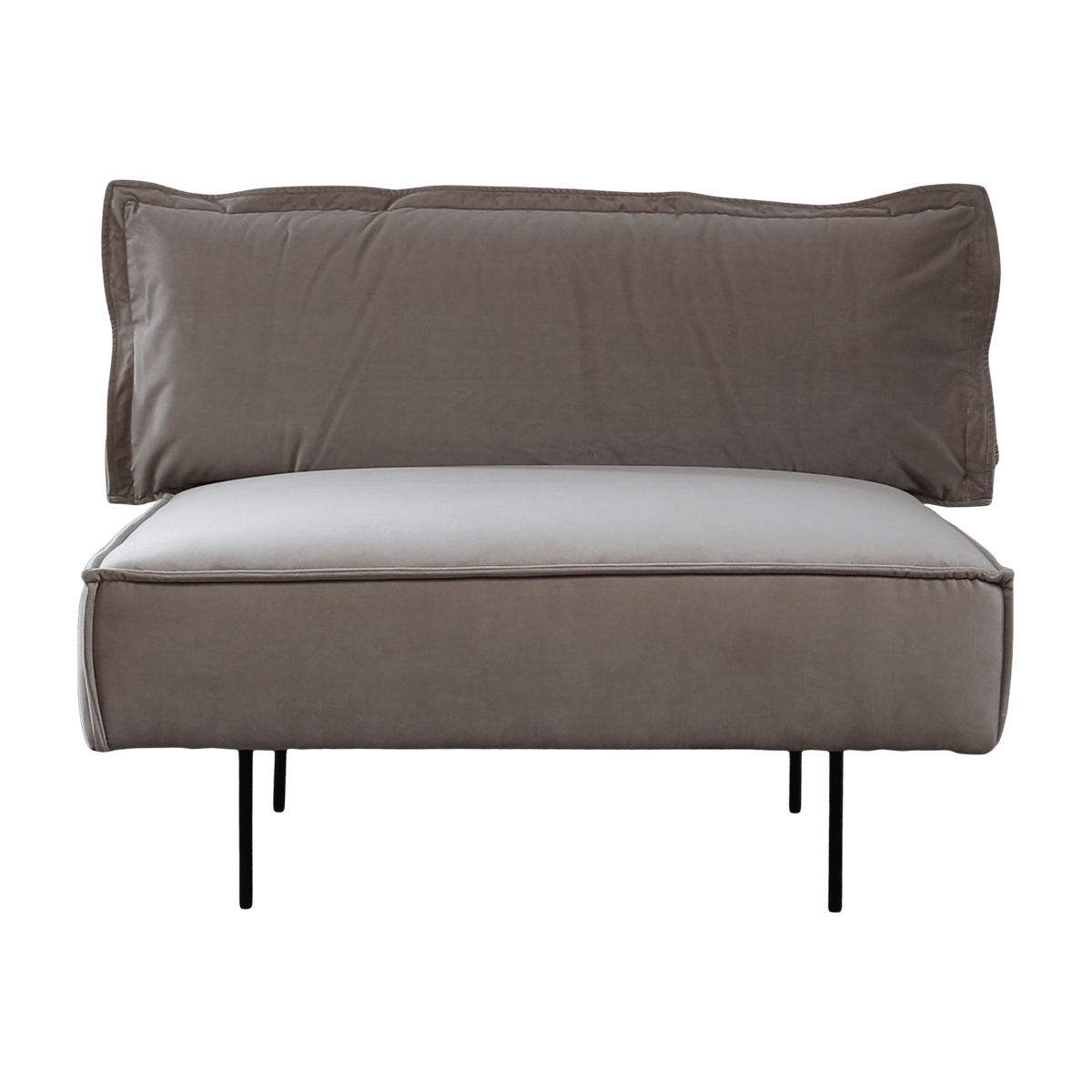 Module 1 place lounge sable Velvet - HANDVÄRK - The Cool Republic