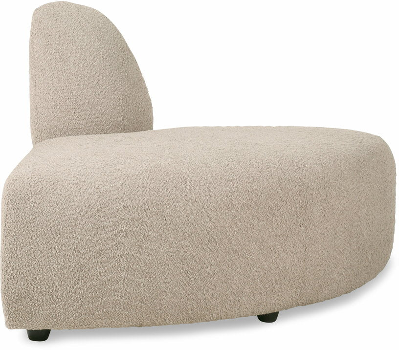 Module arrondi en bouclé taupe Jax - Hkliving - The Cool Republic