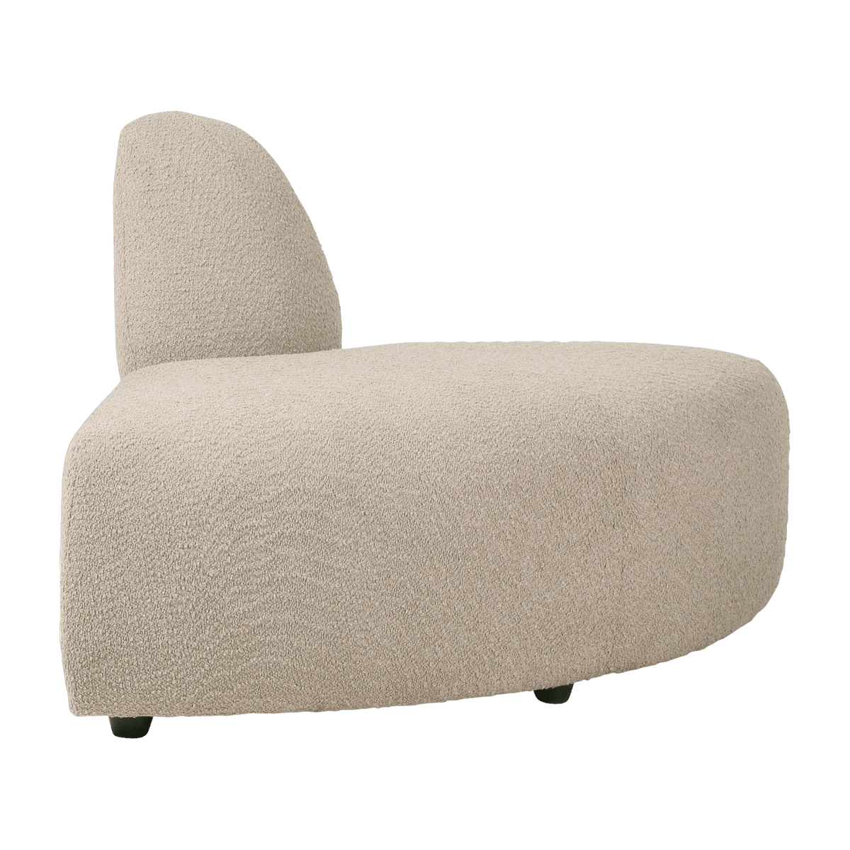 Module arrondi en bouclé taupe Jax - Hkliving - The Cool Republic