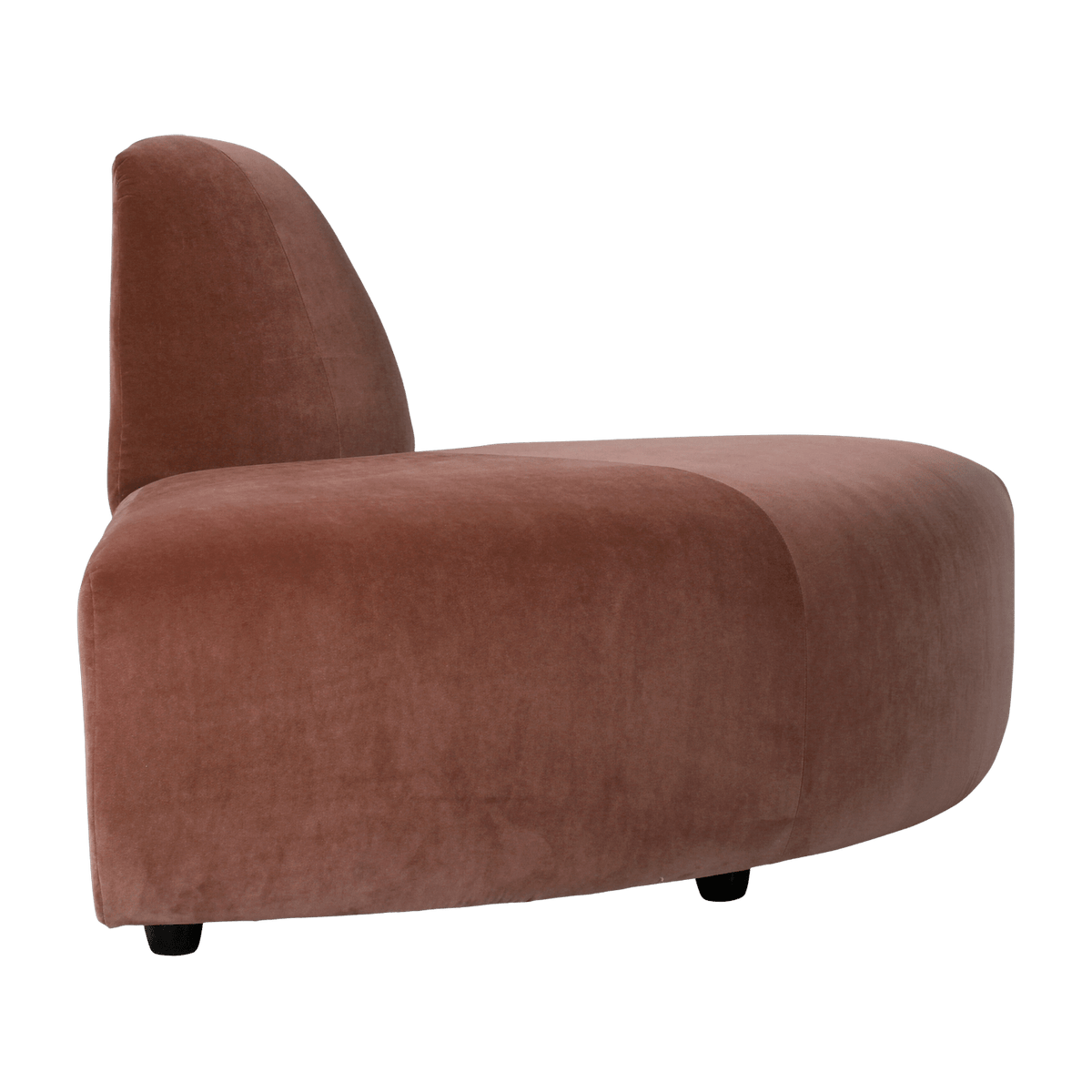 Rounded module in brick velvet Jax - Hkliving - The Cool Republic