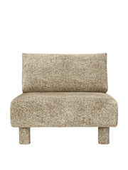Module central de canapé en velours poppy beige et noir Dase - Ferm Living - The Cool Republic