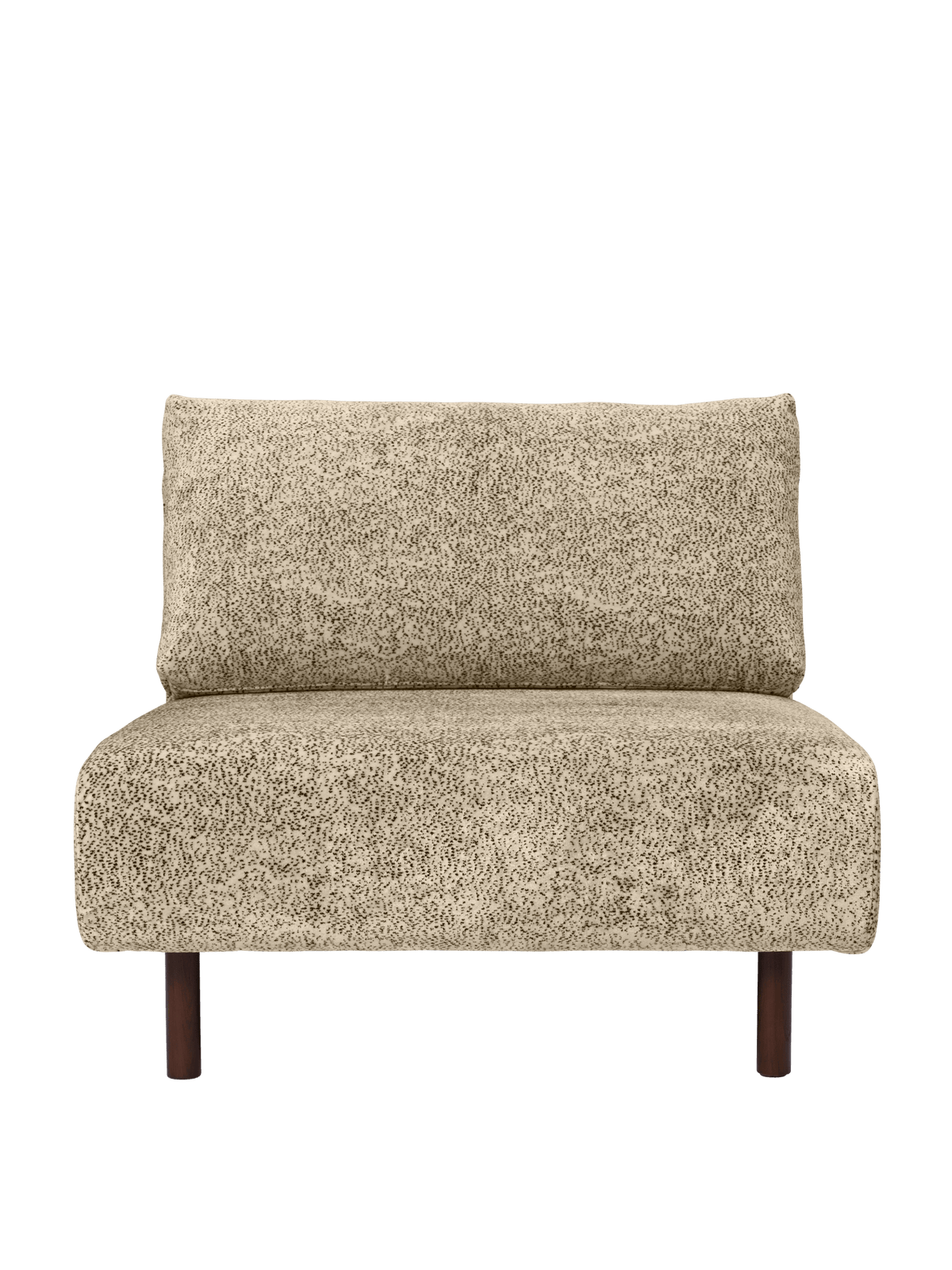 Module central de canapé en velours poppy beige et noir Dase - Ferm Living - The Cool Republic