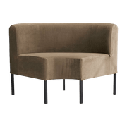 Module d'angle canapé en velours Sand - House Doctor - The Cool Republic