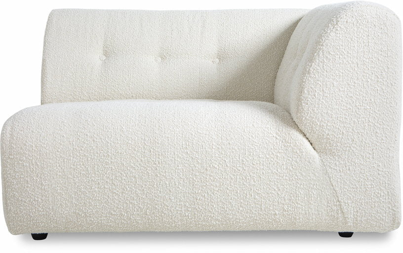 Module d'angle droit 2 places en bouclé crème Vint - Hkliving - The Cool Republic